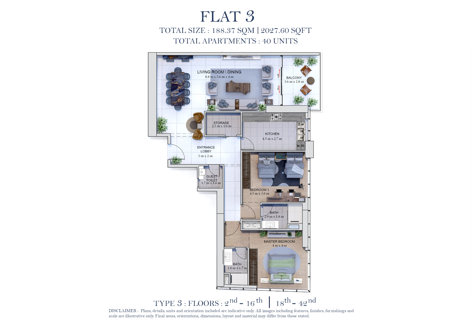 Flat 4 floor plan