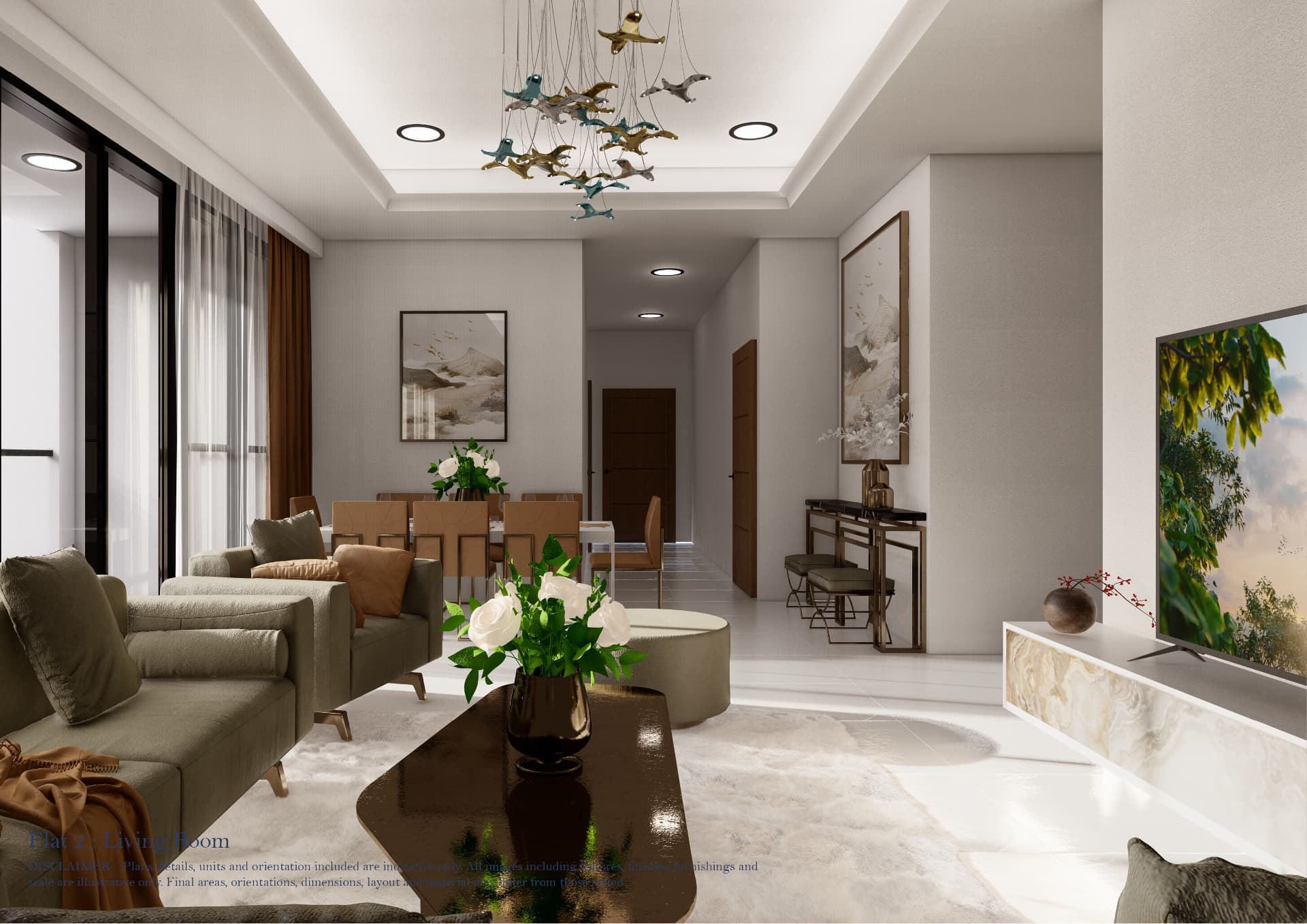 Flat 2 — Living Room