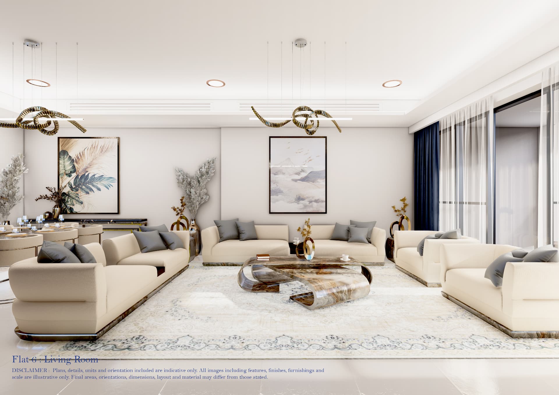 Flat 6 — Living Room