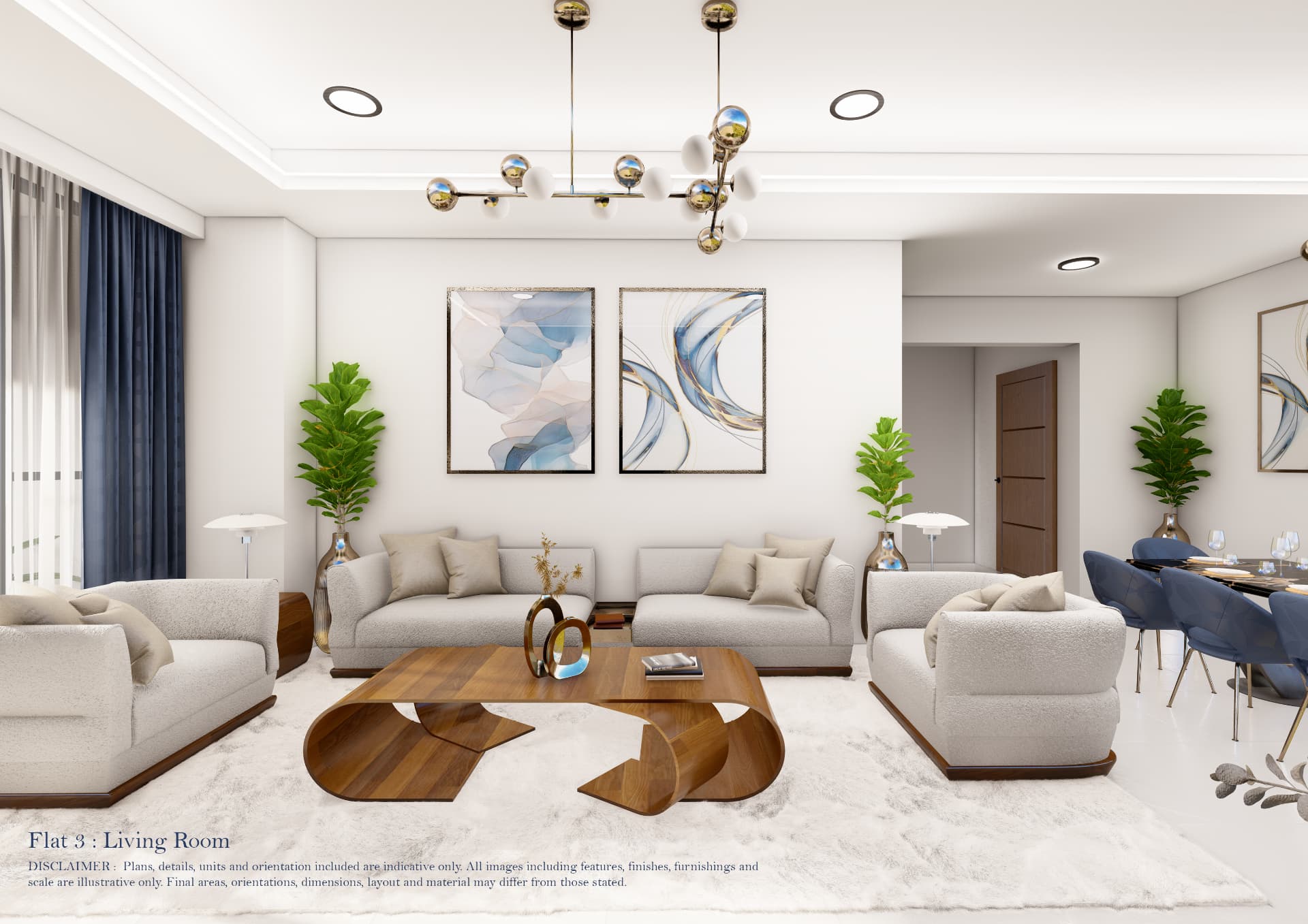 Flat 4 — Living Room