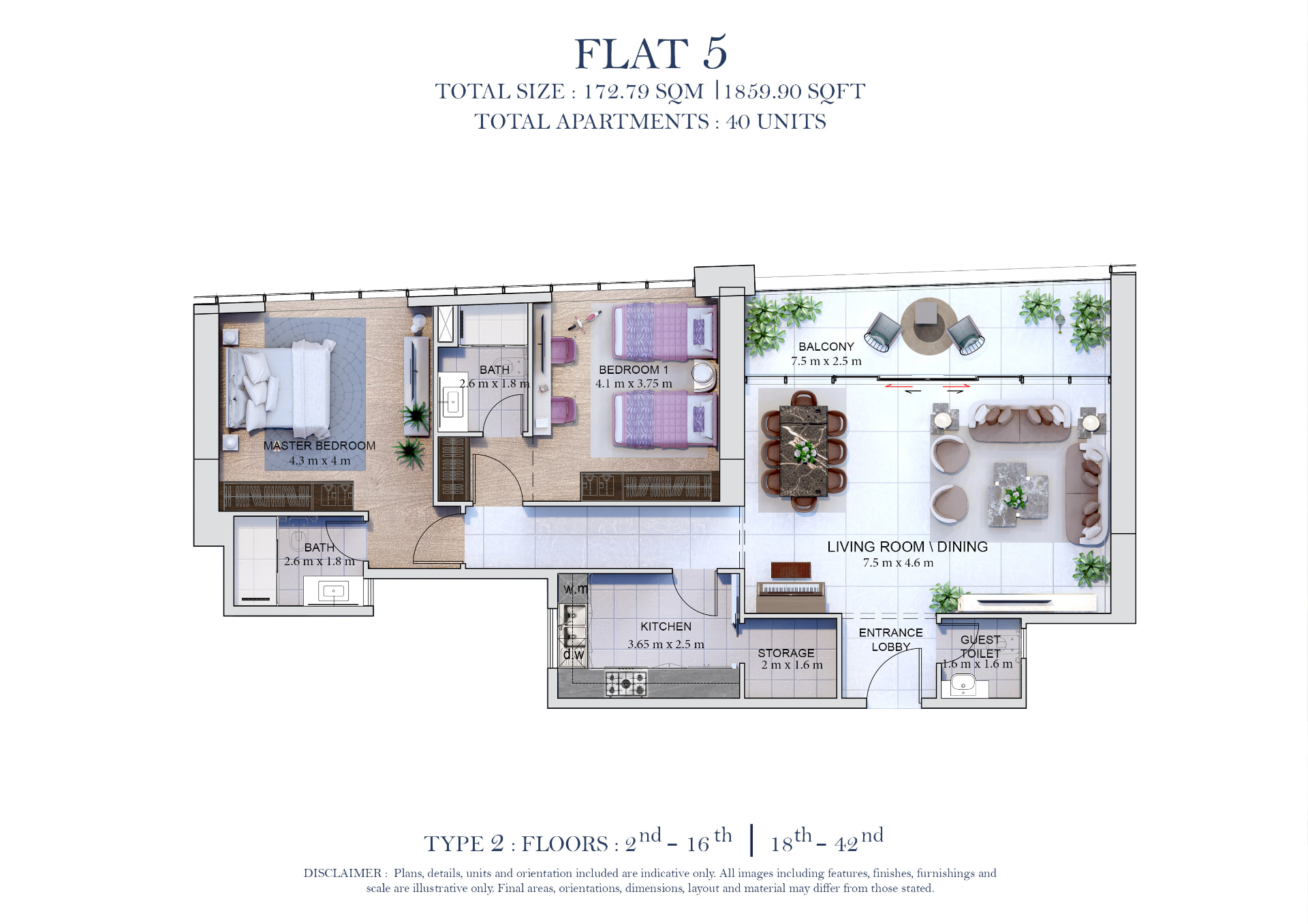 Flat 5 floor plan