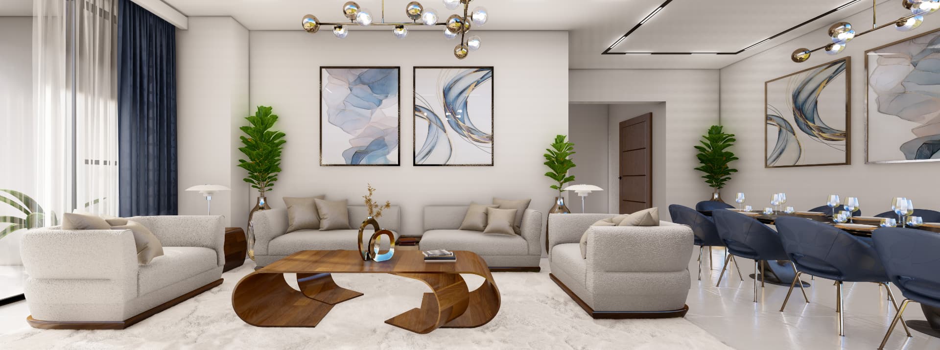 Flat 3 — Living Room