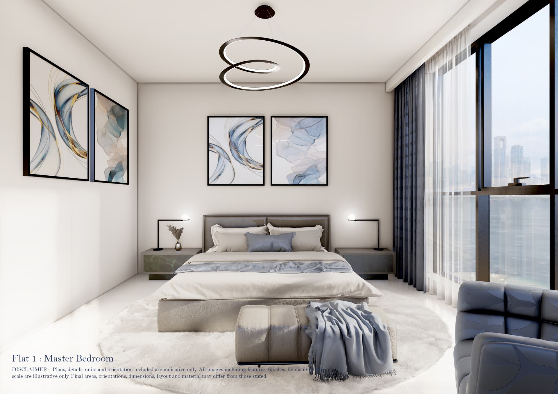 Flat 1 — Master Bedroom
