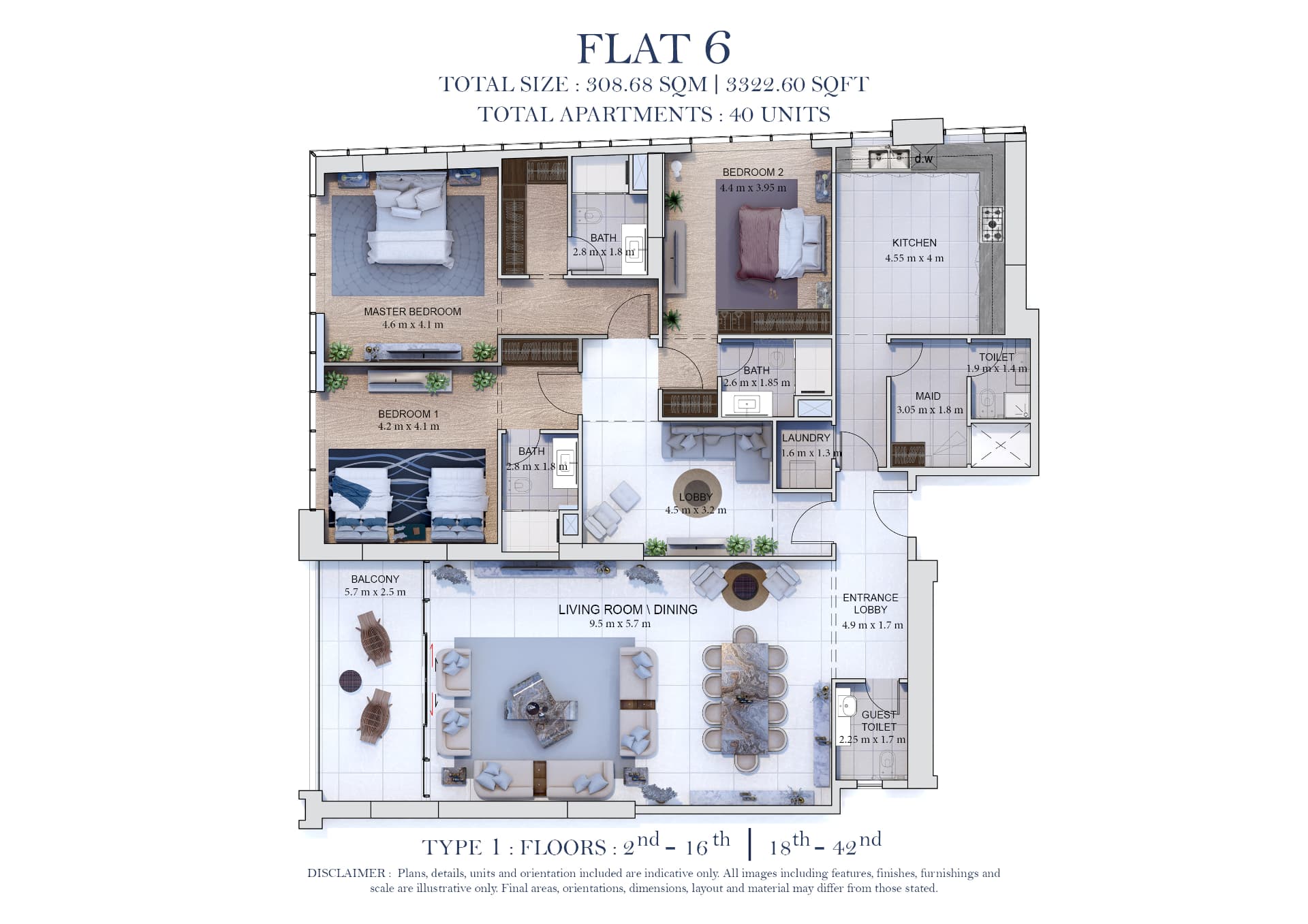 Flat 6 floor plan