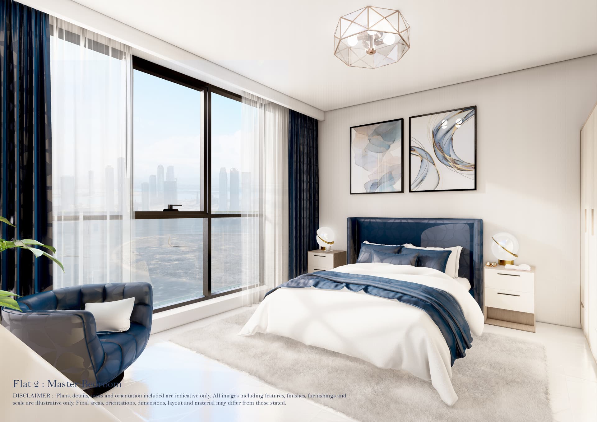Flat 2 — Master Bedroom